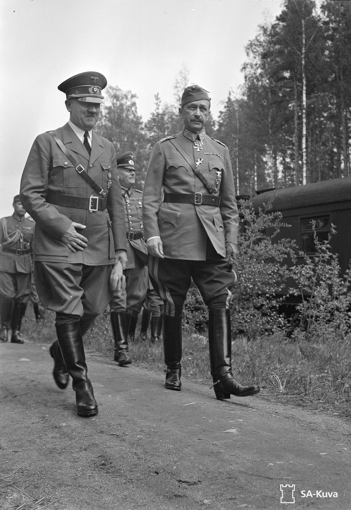 Adolf Hitler and Mannerheim in Finland